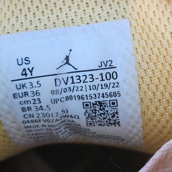 Nike Air Jordan Low SE Big Girls Size 4Y Multicolor Pink Canva Sneakers Shoes - Picture 14 of 16